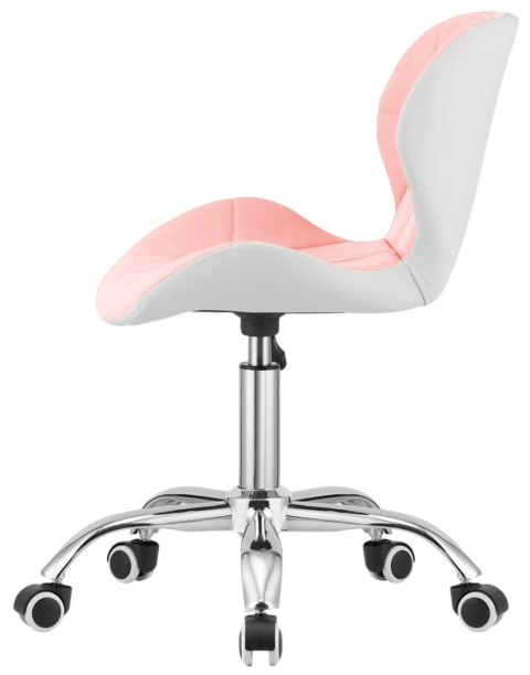 Lugano Krzesło obrotowe VASTO OFFICE PU PINK+WHITE