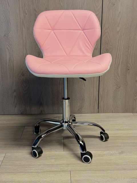 Lugano Krzesło obrotowe VASTO OFFICE PU PINK+WHITE