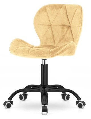 Lugano Krzesło obrotowe VASTO OFFICE VELVET BEIGE SMOKE