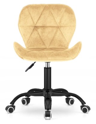 Lugano Krzesło obrotowe VASTO OFFICE VELVET BEIGE SMOKE