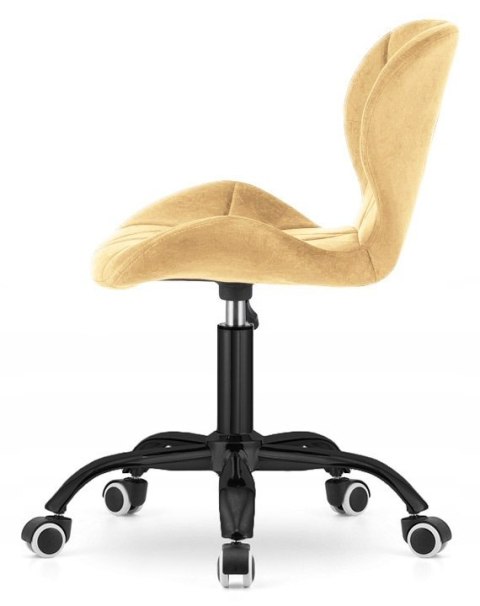 Lugano Krzesło obrotowe VASTO OFFICE VELVET BEIGE SMOKE