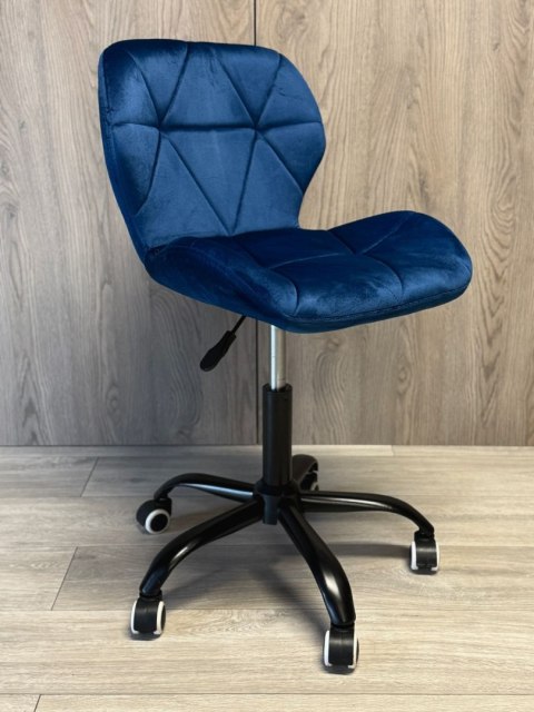 Lugano Krzesło obrotowe VASTO OFFICE VELVET BLUE SMOKE