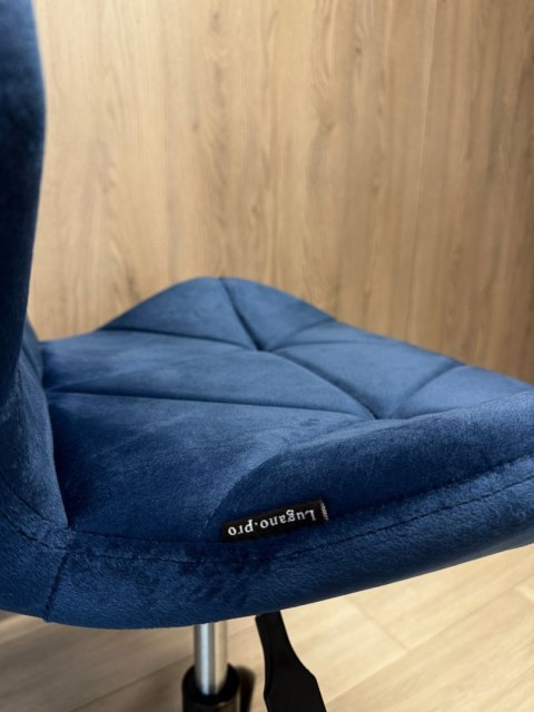 Lugano Krzesło obrotowe VASTO OFFICE VELVET BLUE SMOKE