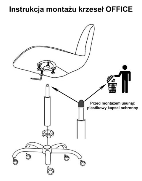 Lugano Krzesło obrotowe VASTO OFFICE VELVET BLUE