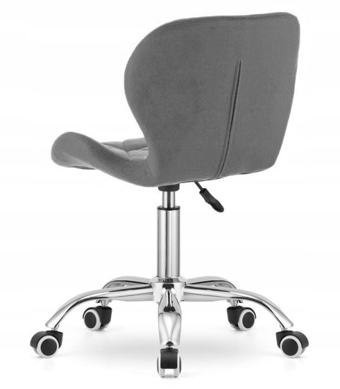 Lugano Krzesło obrotowe VASTO OFFICE VELVET DARK GREY