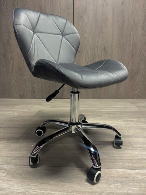 Lugano Krzesło obrotowe VASTO OFFICE VELVET DARK GREY