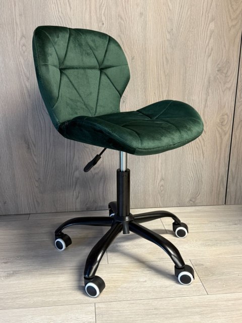 Lugano Krzesło obrotowe VASTO OFFICE VELVET FOREST GREEN SMOKE
