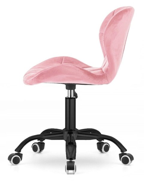 Lugano Krzesło obrotowe VASTO OFFICE VELVET PINK SMOKE
