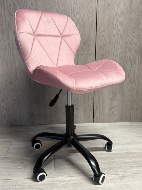 Lugano Krzesło obrotowe VASTO OFFICE VELVET PINK SMOKE