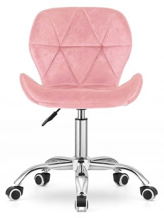 Lugano Krzesło obrotowe VASTO OFFICE VELVET PINK