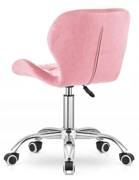 Lugano Krzesło obrotowe VASTO OFFICE VELVET PINK