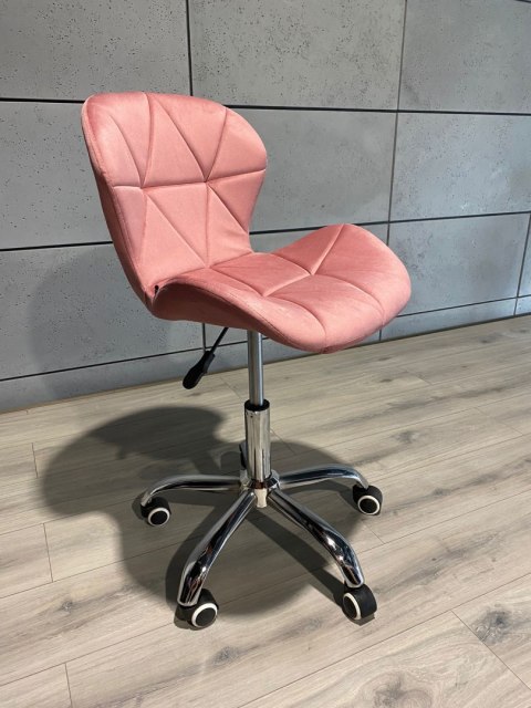 Lugano Krzesło obrotowe VASTO OFFICE VELVET PINK
