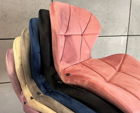 Lugano Krzesło obrotowe VASTO OFFICE VELVET PINK