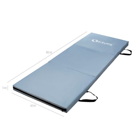 MGS02 MATERAC GIMNASTYCZNY SKŁADANY 1800x600MM GREY HMS PREMIUM