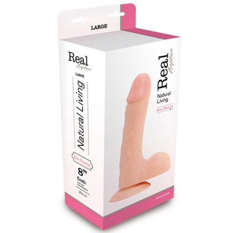 Dildo realistyczne Real Rapture biały 23 cm