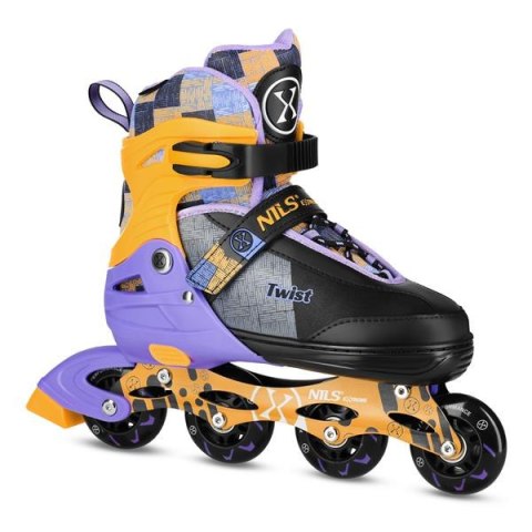 NA13810 ŁYŻWOROLKI TWIST ŻÓŁTE ROZM. S(31-34) NILS EXTREME