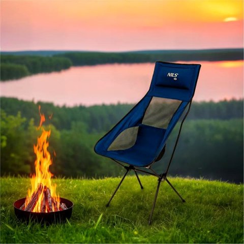 NC3322 KRZESŁO SKŁADANE ULTRALIGHT GRANATOWE NILS CAMP