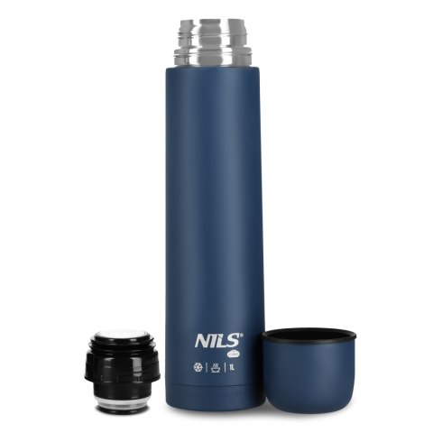 NC3804 TERMOS TURYSTYCZNY 1000 ML NIEBIESKI NILS CAMP
