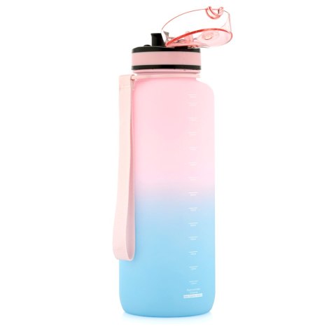 Bidon sportowy Meteor 1500 ml różowy/niebieski