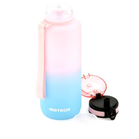Bidon sportowy Meteor 1500 ml różowy/niebieski