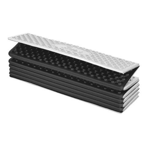 NC17103 KARIMATA SKŁADANA TURYSTYCZNA Z PODBICIEM ALUMINIOWYM + XPE 195 CM CZARNA NILS CAMP
