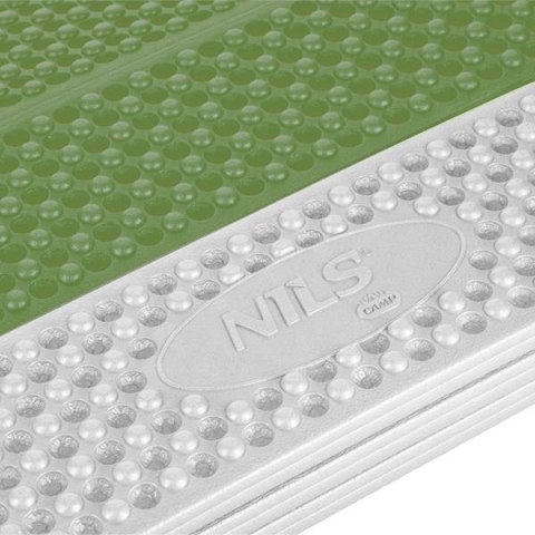 NC17103 KARIMATA SKŁADANA TURYSTYCZNA Z PODBICIEM ALUMINIOWYM + XPE 195 CM ZIELONA NILS CAMP
