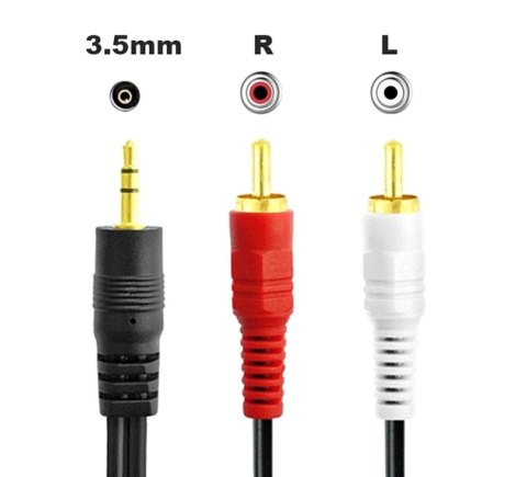 AK233 Kabel jack 3,5mm-2xrca cinch 1,5m