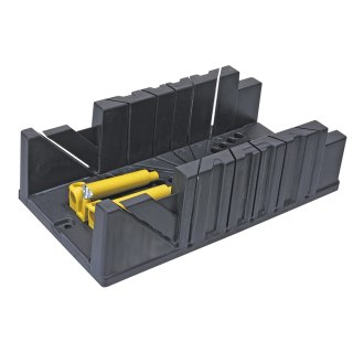 Skrzynka uciosowa plastikowa 326 x 122 x 78 mm, z zaciskami