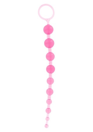 Koraliki analne ToyJoy Thai Toy Beads różowe 2,5 cm