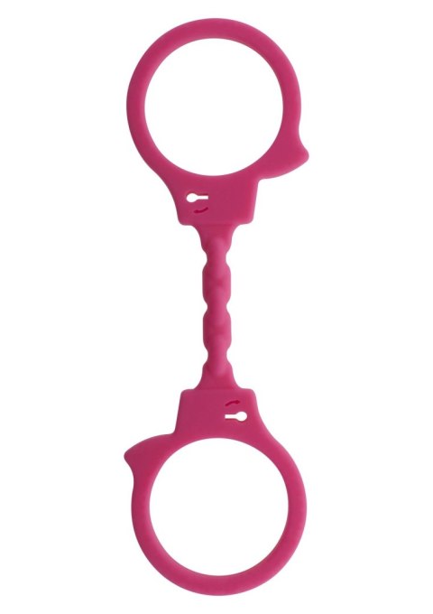 Kajdanki rozciągliwe ToyJoy różowe 25 cm