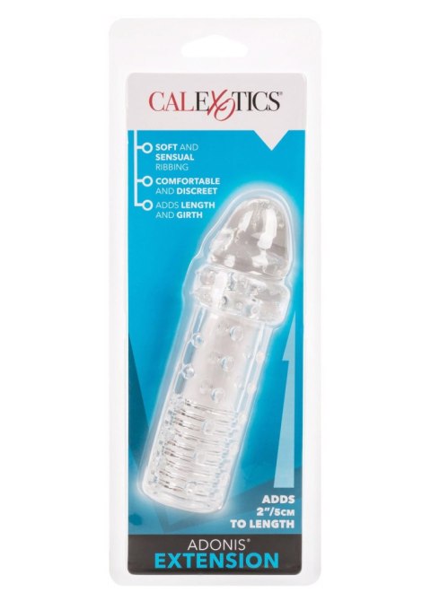 Przedłużka na penisa Adonis transparentna Calexotics 16 cm