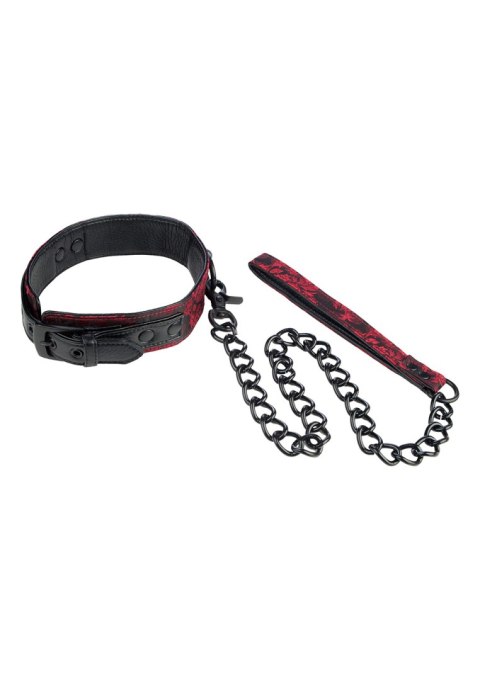 Obroża ze smyczą Scandal Calexotics czarna 81 cm