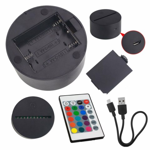 ZD98J Lampka nocna miś 3d led