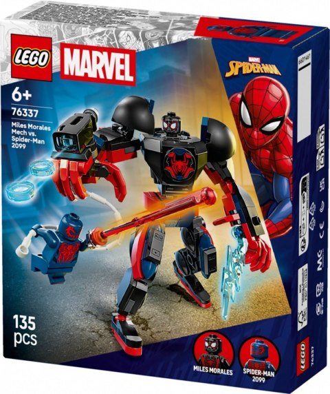 Klocki super heroes 76337 miles morales kontra spider-man 2099