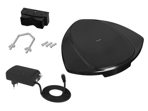 21-061# Antena dvb-t connect 8k aktywna zewnętrzna czarna