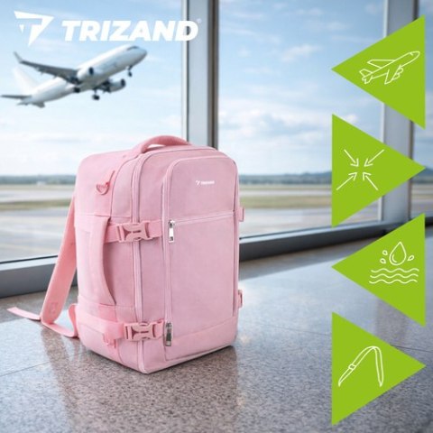 Plecak turystyczny 40x25x20cm różowy Trizand