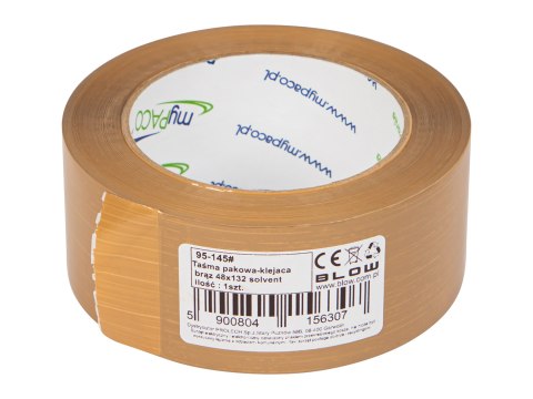 95-145# Taśma pakowa-klejaca brąz 48x132 solvent Blow