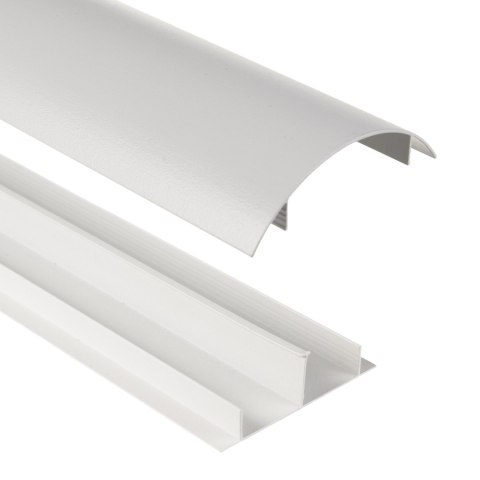 Aluminiowa listwa maskująca do kabli Maclean, 62x20x750mm, srebrna, MC-814 S Maclean