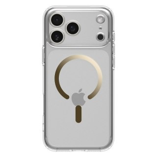 Etui pokrowiec na iPhone 17 Pro Max Ultra Hybrid MagSafe - przezroczysto-złote