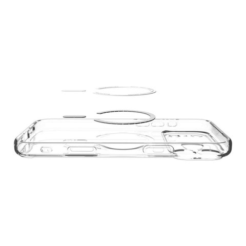 Etui pokrowiec na iPhone 17 Pro Max Ultra Hybrid MagSafe - przezroczysto-złote