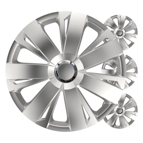 Kołpaki samochodowe 4szt. komplet energy srebrne 16" cali color box VERSACO