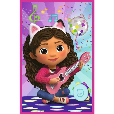 Puzzle - 3x50 - Poznajcie Gabby i kotki - Koci Domek Gabi - Trefl 34876 TREFL PUZZLE
