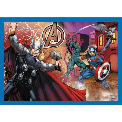 Puzzle - 4w1 (25, 48, 50, 70) - Odważni Avengersi - Trefl 34386 TREFL PUZZLE