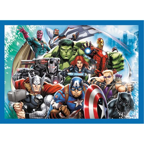 Puzzle - 4w1 (25, 48, 50, 70) - Odważni Avengersi - Trefl 34386 TREFL PUZZLE