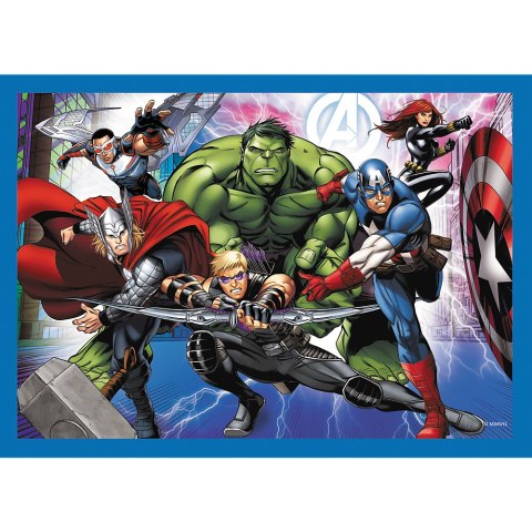 Puzzle - 4w1 (25, 48, 50, 70) - Odważni Avengersi - Trefl 34386 TREFL PUZZLE