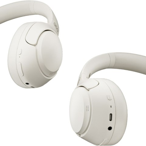 Słuchawki bezprzewodowe nauszne H3 ANC Bluetooth Hi-Res Audio - białe