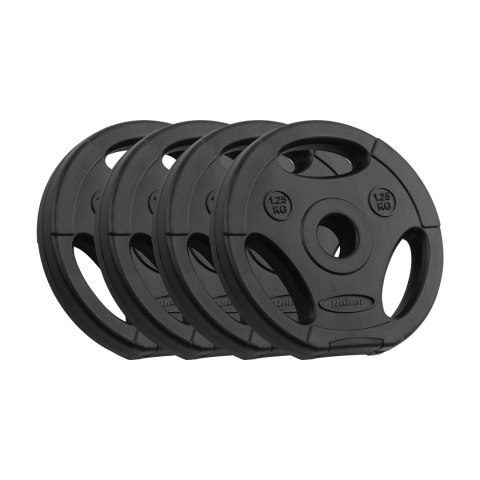 Obciążenie bitumiczne zestaw 4x1.25kg, otwór 31mm, talerz z uchwytami, REBEL ACTIVE Rebel