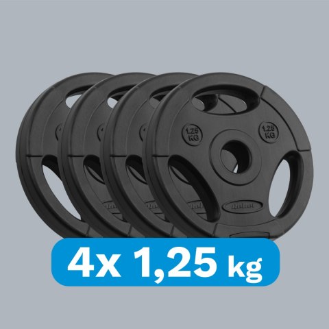 Obciążenie bitumiczne zestaw 4x1.25kg, otwór 31mm, talerz z uchwytami, REBEL ACTIVE Rebel