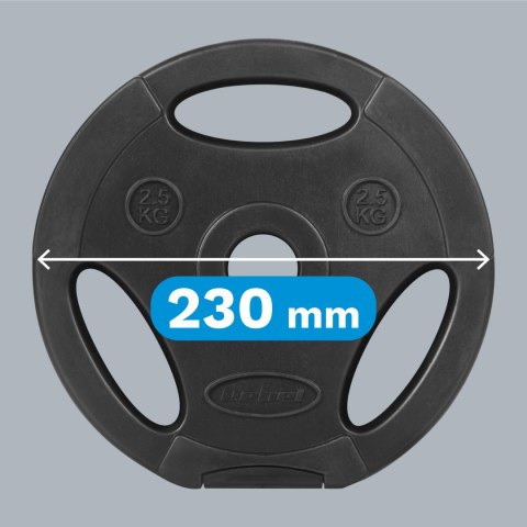 Obciążenie bitumiczne zestaw 4x2.5kg, otwór 31mm, talerz z uchwytami, REBEL ACTIVE Rebel