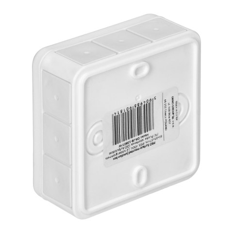 Puszka n/t PRO, IP55, 400V, 12 przepustów, 85x85x37mm, biała Orno
